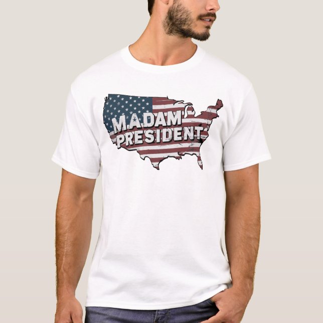 Camiseta Senhora Presidente Kamala Harris (Frente)