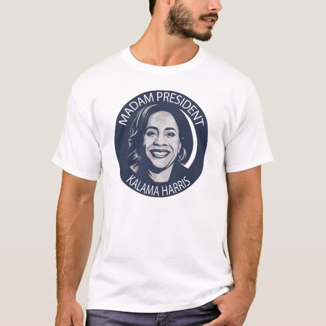 Camiseta Senhora Presidente Kamala Harris (Frente)
