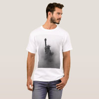 Senhora preto e branco Liberdade encoberta na