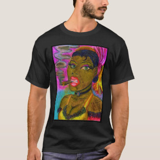 Camiseta Senhora que fuma um charuto