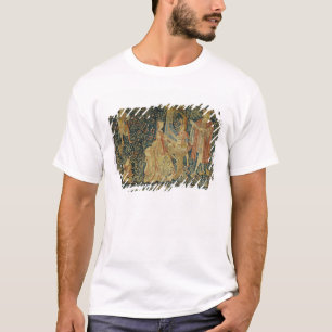 Camiseta Senhora que joga o órgão portative de