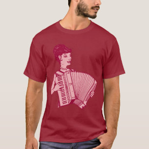 Camiseta Senhora retro do acordeão