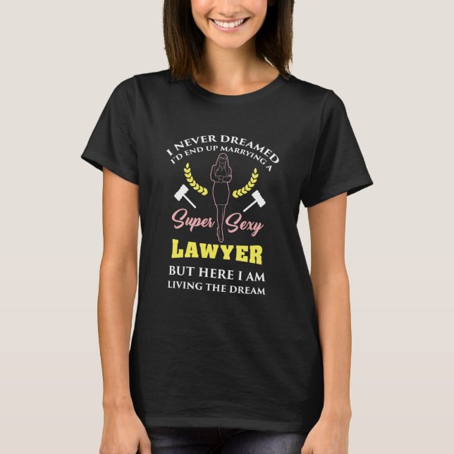 Camiseta Senhora Super Advogada Orgulhosa (Frente)