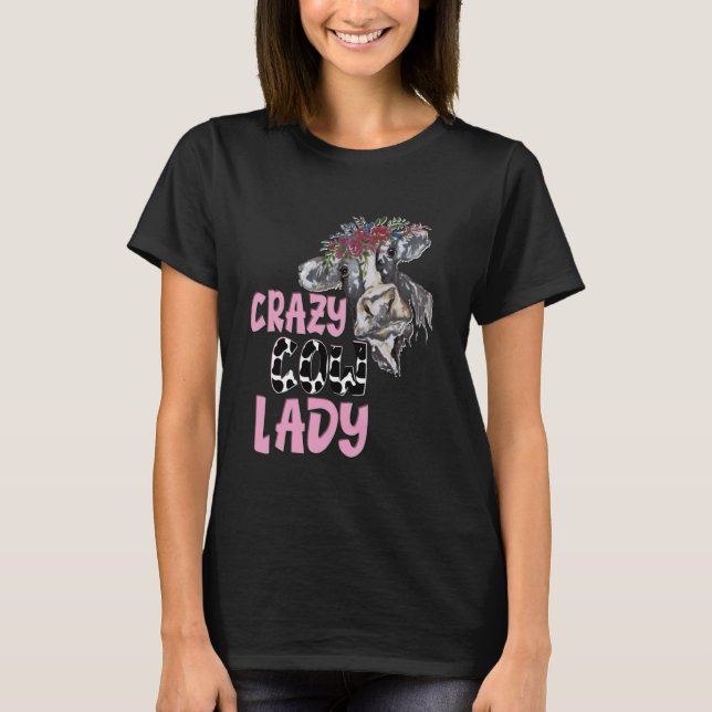 CAMISETA SENHORA VACA LOUCURA (Frente)