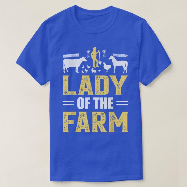 Camiseta Senhora vovó dos agricultores engraçados (Frente do Design)