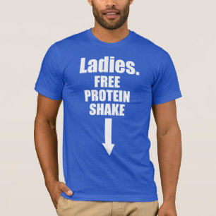 Camiseta Senhoras. Agitação De Proteína Livre.