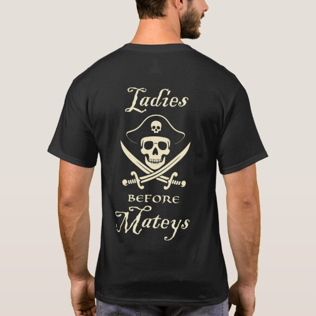 Camiseta Senhoras Antes Do Matey Pirata (Verso)