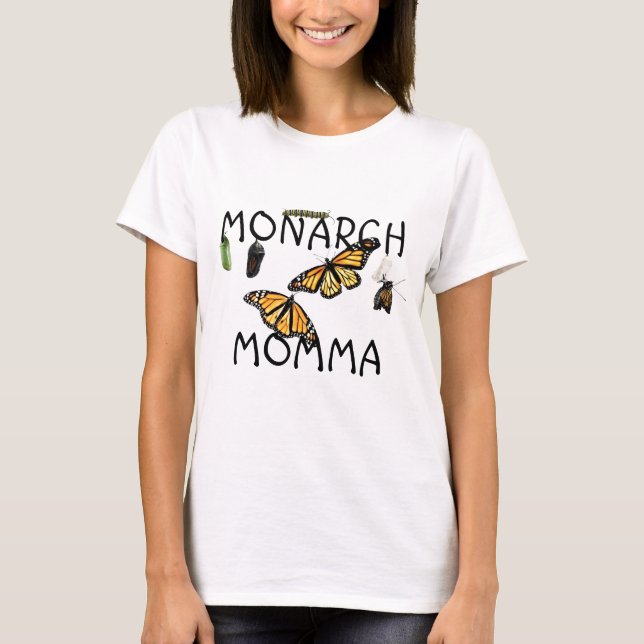 Camiseta Senhoras, Ciclo de Vida Tee Monarch. (Frente)