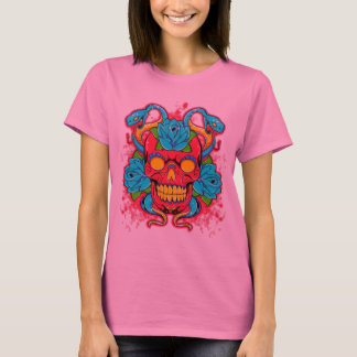 Camiseta Senhoras da "T longo do rei" Capa serpente