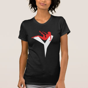 Camiseta Senhoras da YT-Camisa um torpedo, dois .....
