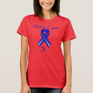 Camiseta Senhoras do cancro do cólon da cura mais o t-shir