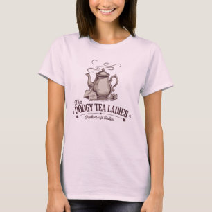 Camiseta Senhoras do Chá Dodgy na SCC a rosa