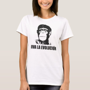 Camiseta senhoras do T da evolução