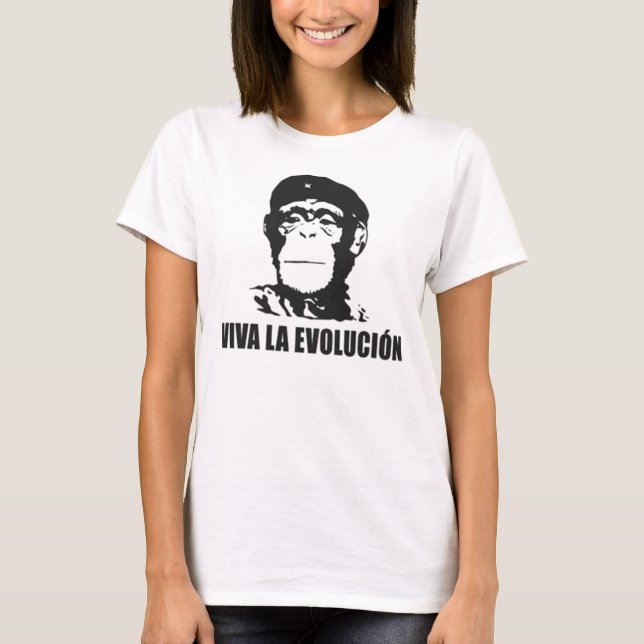 Camiseta senhoras do T da evolução (Frente)