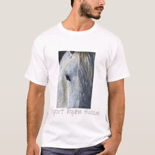 Camiseta Senhoras eqüinos T do Grunge do salvamento do