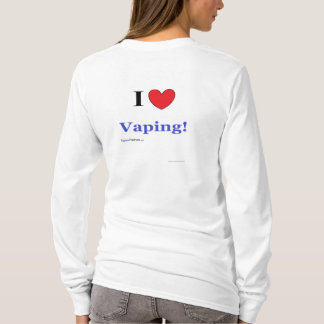 Camiseta Senhoras "eu amo Vaping!" Hoodie