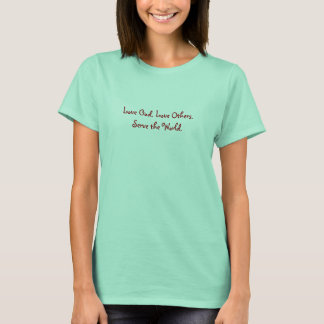 Camiseta Senhoras Melange Ringer T-shirt com Missão