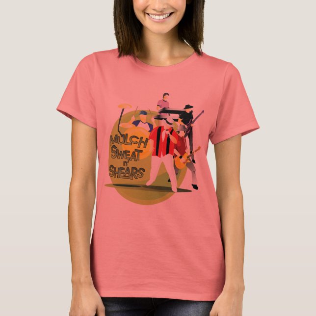 Camiseta Senhoras Ringer Banda - escolha sua cor (Frente)