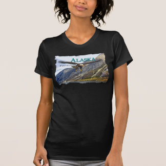 Camiseta Senhoras Twofer de Alaska completo (cabido)