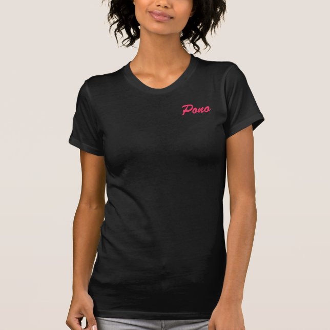 Camiseta Senhoras Twofer de Pilaki Pono completo (cabido) (Frente)