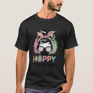 Camiseta Senhorita Almoço do Dia de Páscoa Floral Bunny Leo