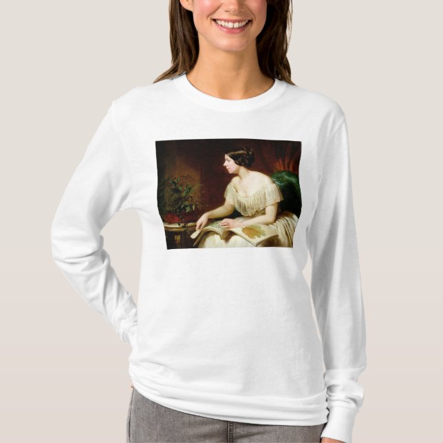 Camiseta Senhorita Anne Pratt, botânico famoso (Frente)