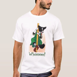 Camiseta Senhorita B Wheeeeee T para homens