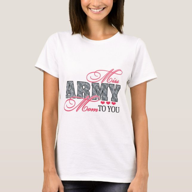 Camiseta Senhorita Exército Mamã (Frente)