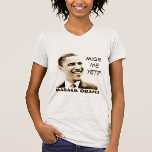 Camiseta "Senhorita Me Ainda?" & "Barack Obama" com gráfic