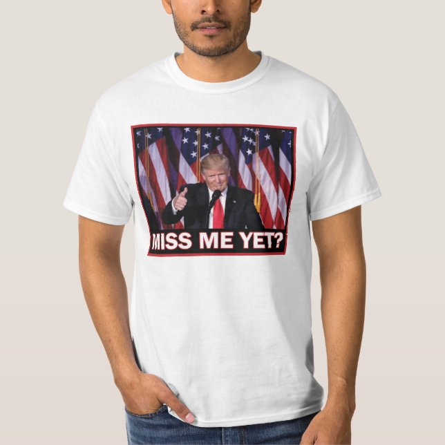 Camiseta Senhorita Mim Ainda Presidente Trump (Frente)