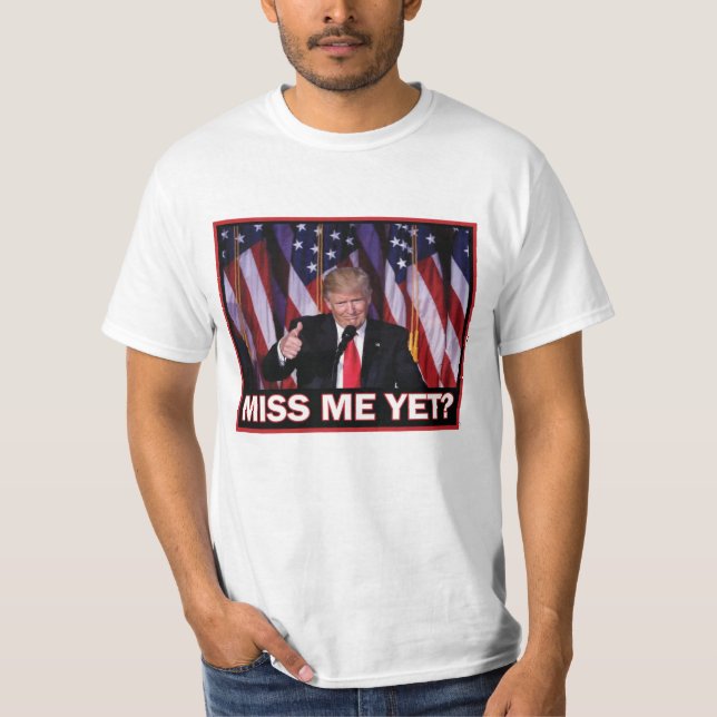 Camiseta Senhorita Mim Ainda - Presidente Trump (Frente)