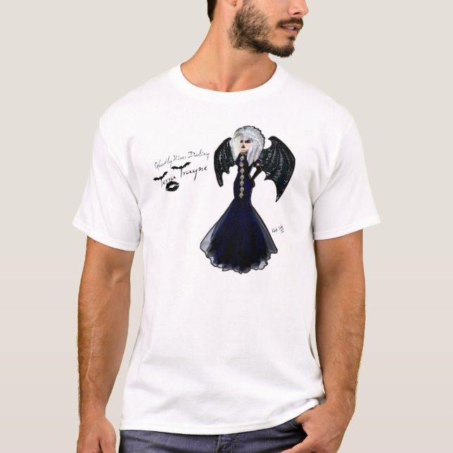 Camiseta Senhorita Terra Trayne:  Rainha de arrasto virtual (Frente)