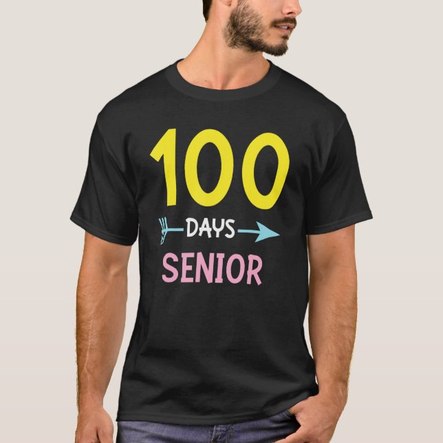 Camiseta Senior 100 Days of School Teachers Girls Women 100 (Frente)