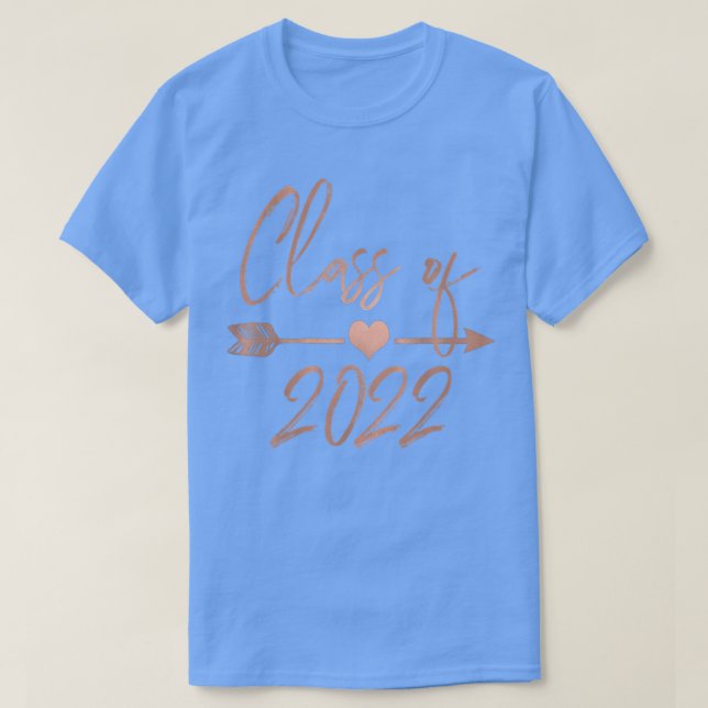 Camiseta Senior 2022 Class of 22 Cute Graduation For Girls  (Frente do Design)