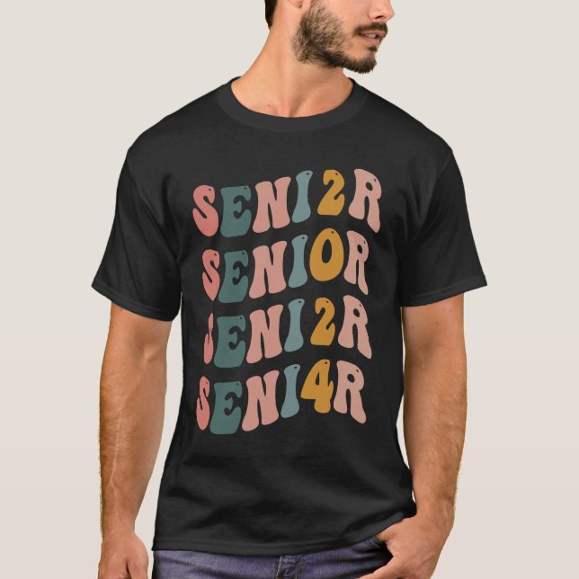 Camiseta Senior 2024 Retro Class of 2024 Seniors Graduation (Frente)