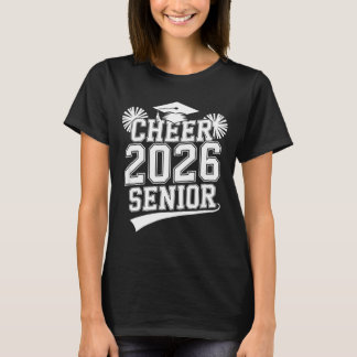 Camiseta Senior 2026 cheer team mom high school graduation