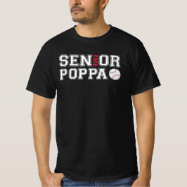 Camiseta Senior 2026 Poppa Baseball Graduation Father Dad 