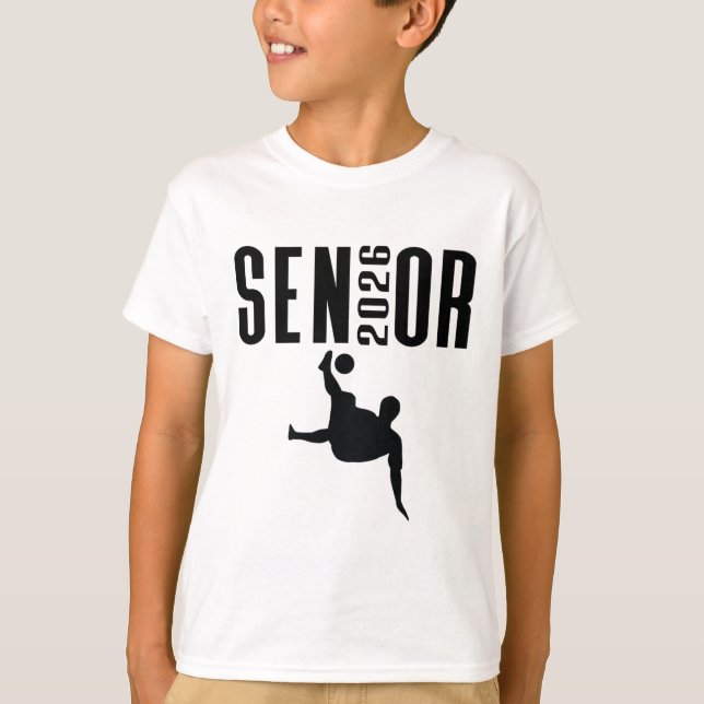 Camiseta Senior 2026 Soccer Silhouette Design Cl Of 26  (Frente)