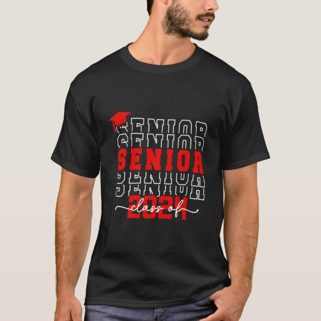 Camiseta Senior 24 Class Of 2024 Back To School Graduation  (Frente)
