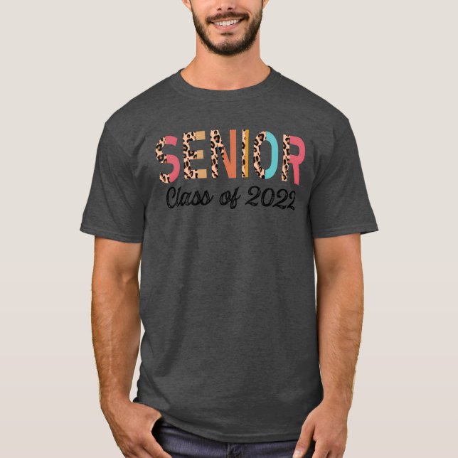 Camiseta Senior Class Of 2022 Leopard Seniors (Frente)