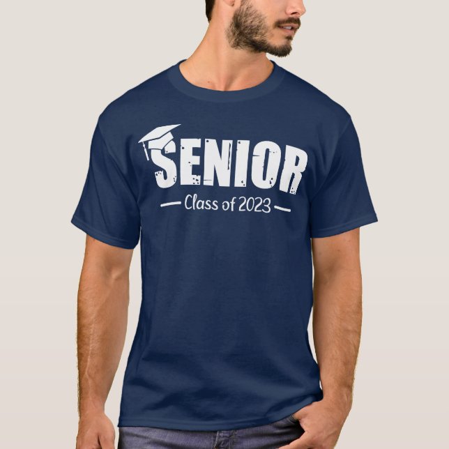 Camiseta Senior class of 2023 graduation cap girl (Frente)