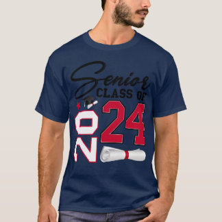 Camiseta Senior Class of 2024 College High School Senior fr