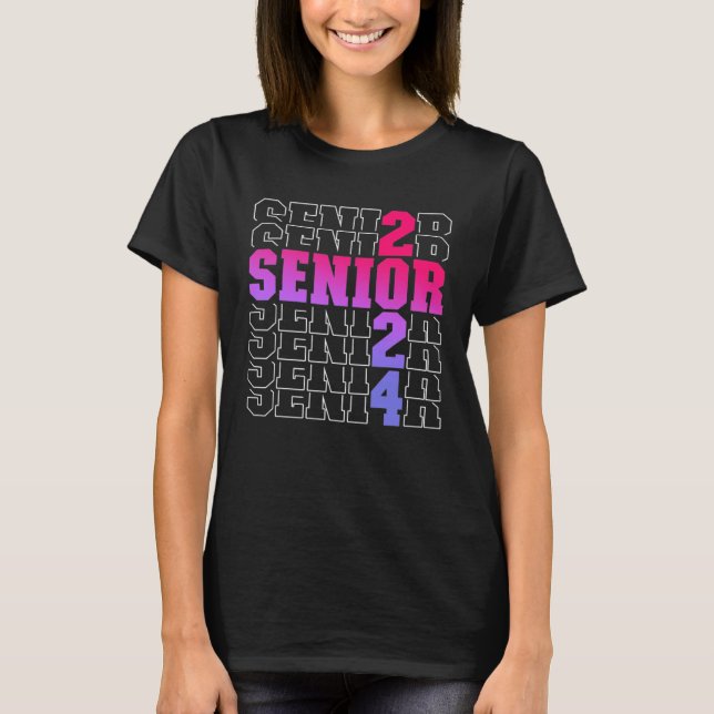 Camiseta Senior Graduation Class of 2024 Senior Boys Girls (Frente)
