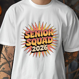 Camiseta Senior Squad 2026 Retro Graduation Class of 2026
