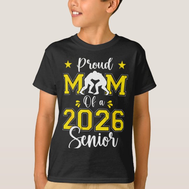 Camiseta Senior Wrestling Mom 2026 Senior Mom Cl Of 2026  (Frente)