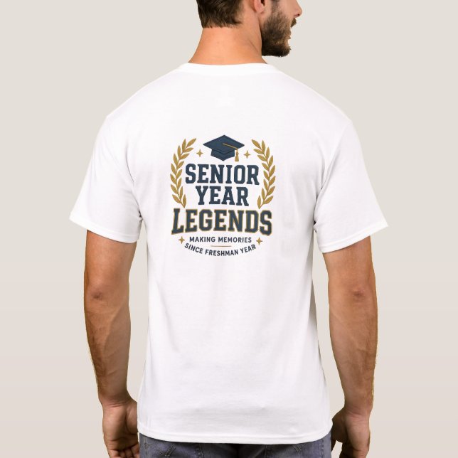 Camiseta  Senior Year Legends – Vintage Varsity Patch (Verso)