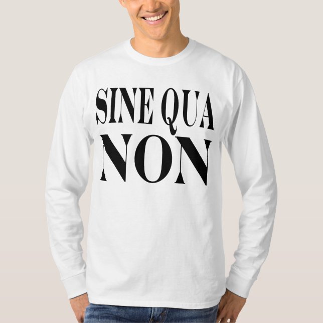 Camiseta Seno - qua - citações Latin não famosas: Palavras (Frente)