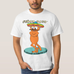 Camiseta Señor Gato™ O Gato Bigodudo e Elegante!