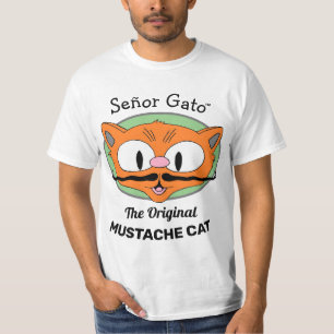 Camiseta Señor Gato™ o Gato Original do bigode