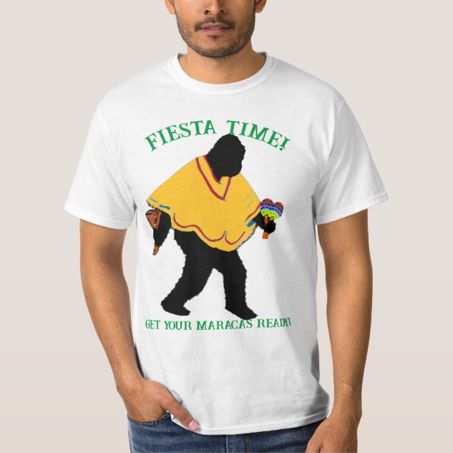 Camiseta Senor Squatcho de Mayo com Poncho (Frente)